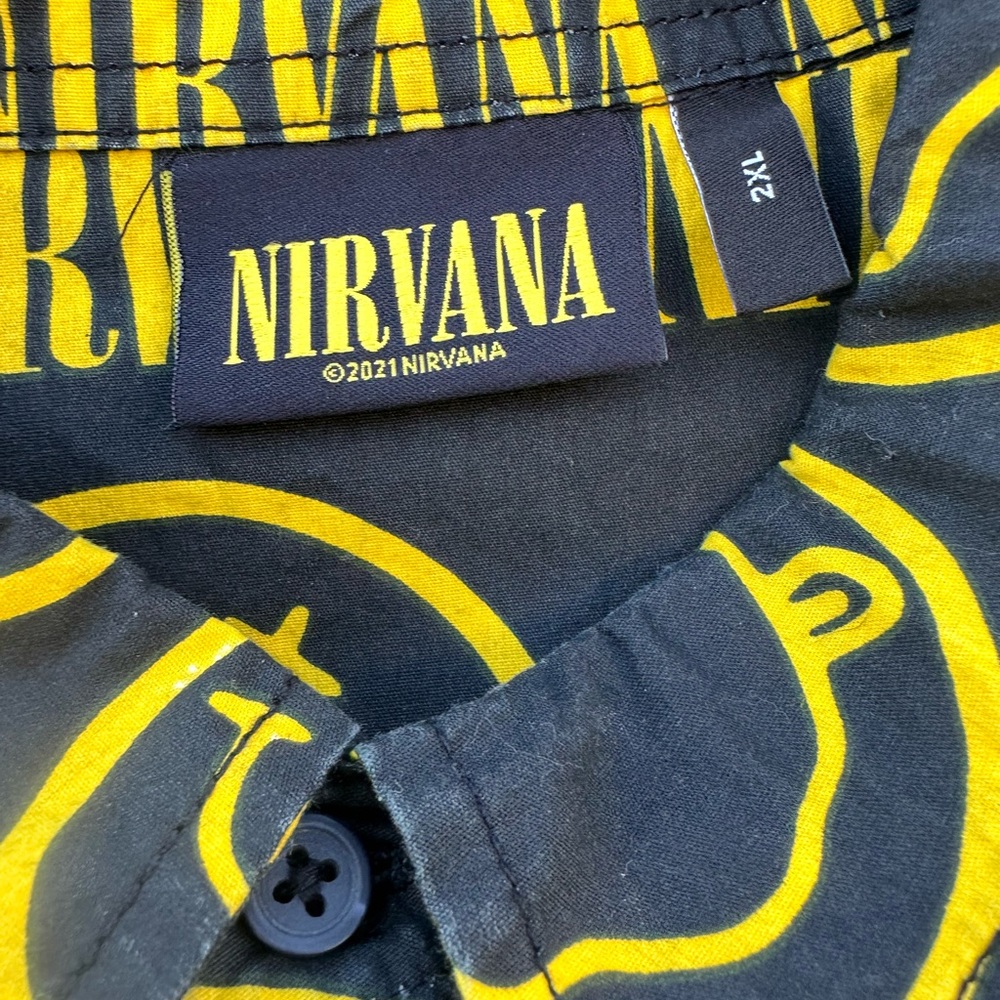Nirvana Smiley Button Up - image 6